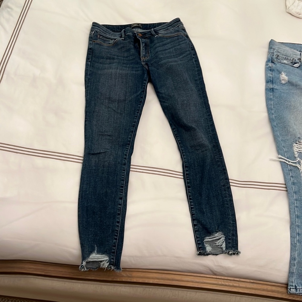 Abercrombie jeans, mid rise comfort, size 27, worn once